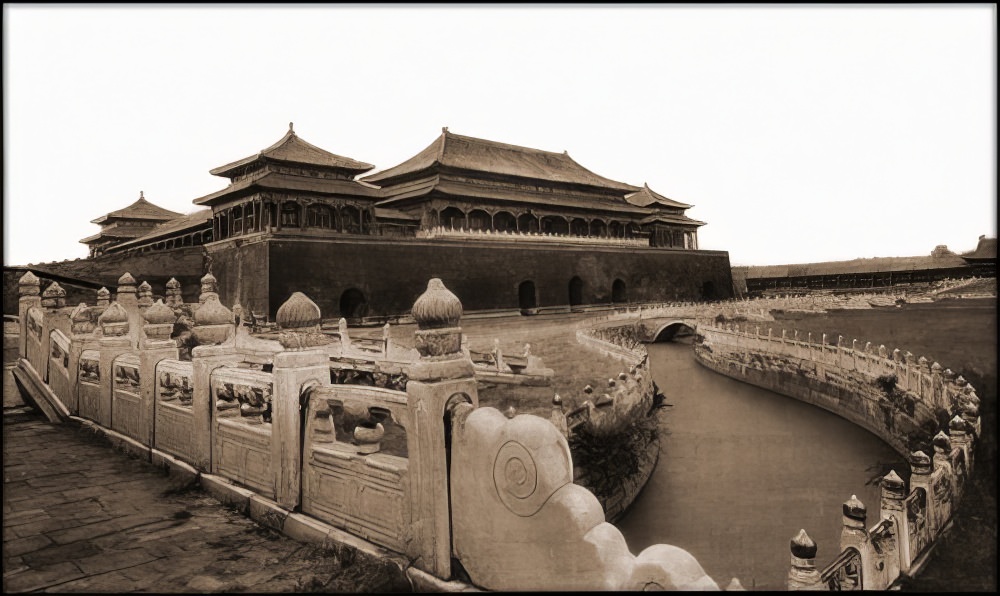 The Meridian Gate, Forbidden City, Peking, 1927.