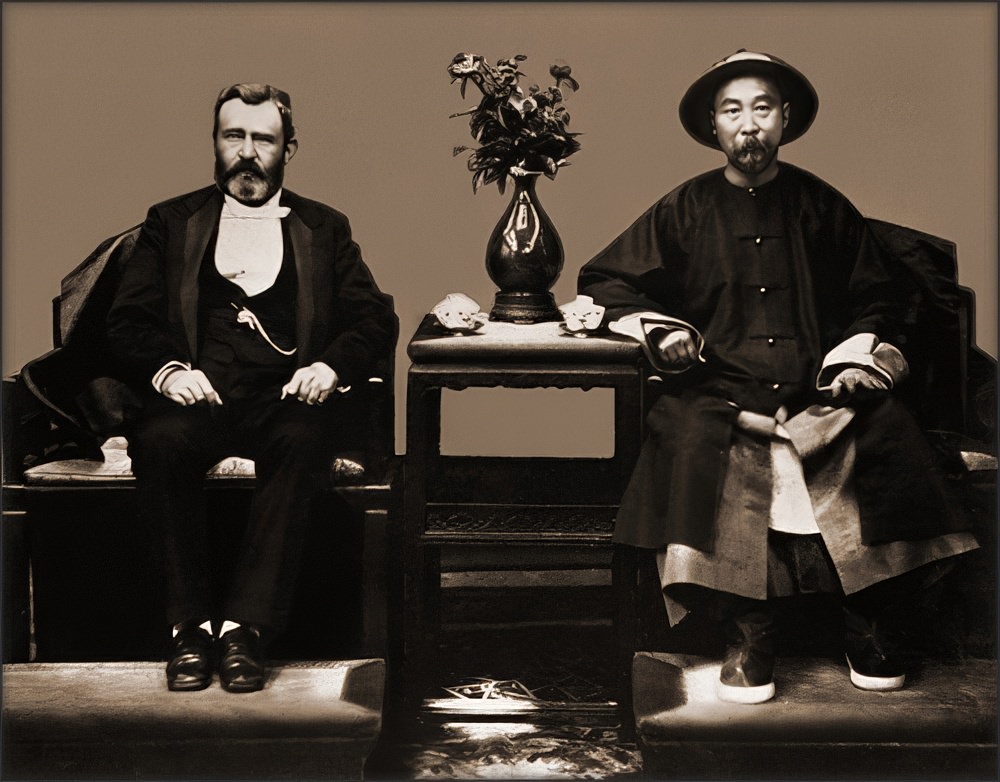 Ulysses S. Grant and Li Hung Chang, Tientsin, 1879.