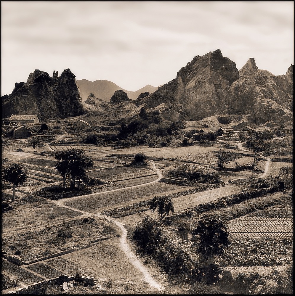 An old village, Kowloon Peninsula, 1946.