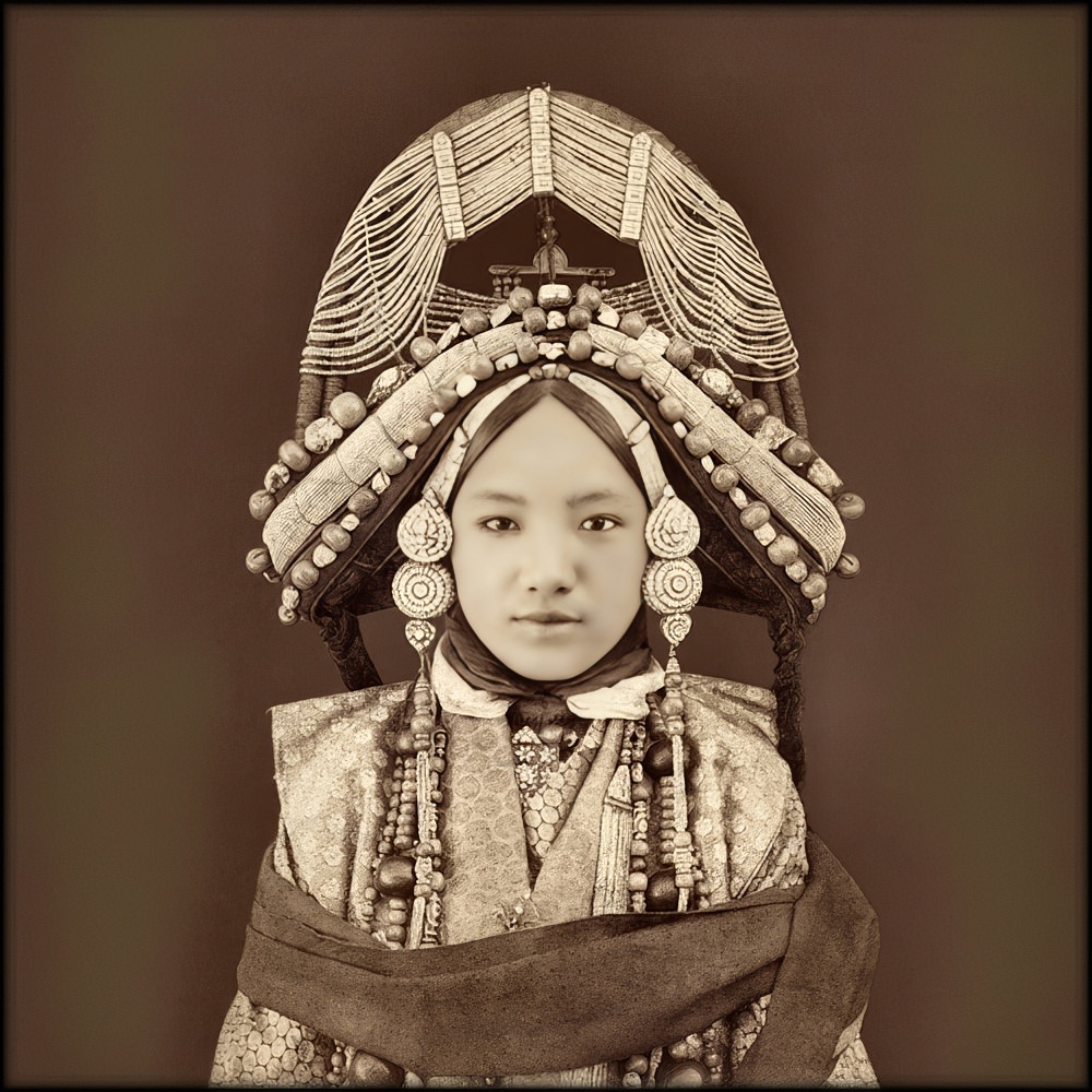 A Tibetan Lhacham, c1879.