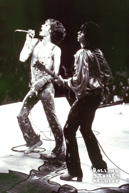 Mick Jagger and Keith Richards Empire Pool, Wembley, England 8th September 1973