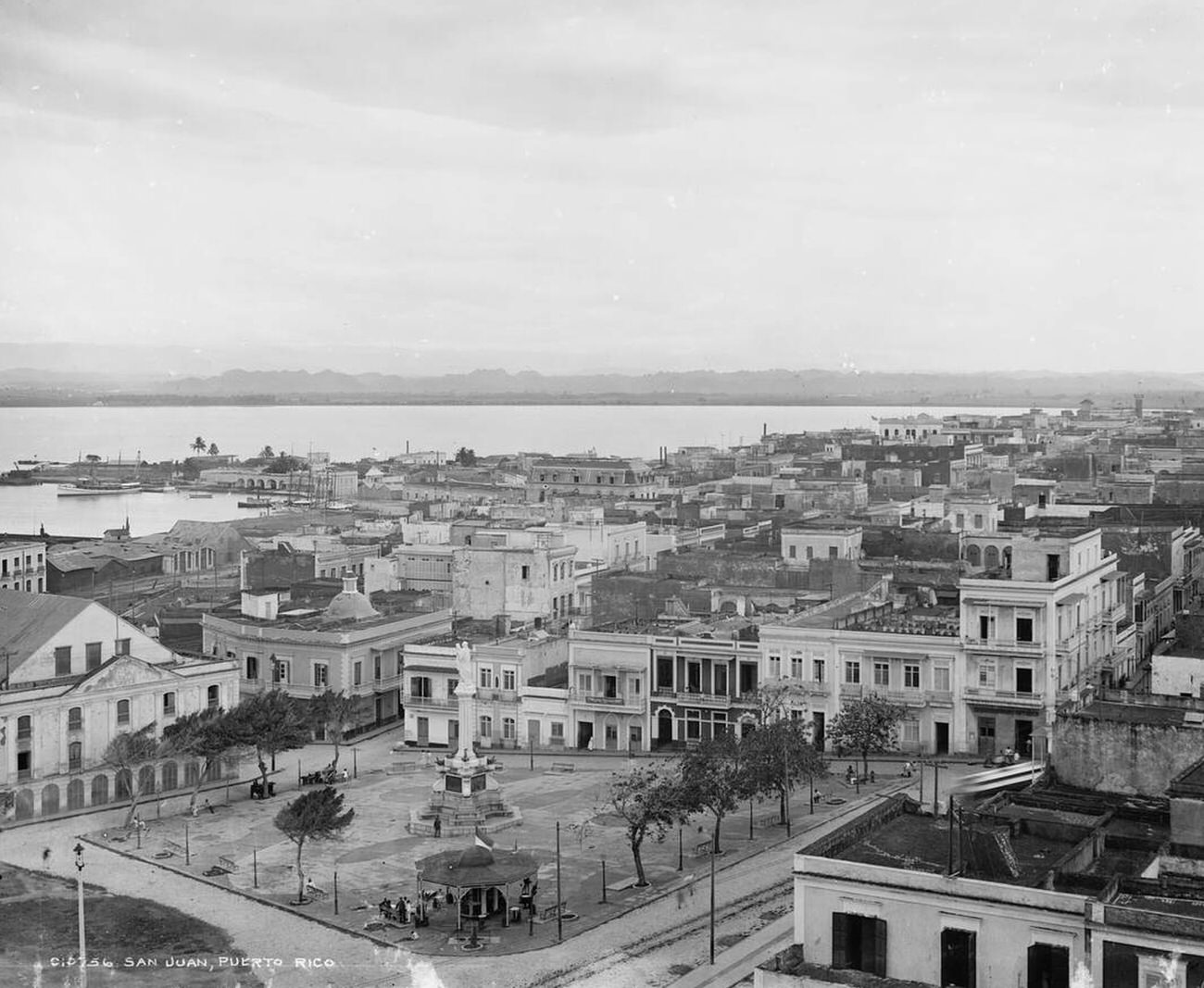 The Christopher Columbus monument in San Juan, Puerto Rico, 1904.