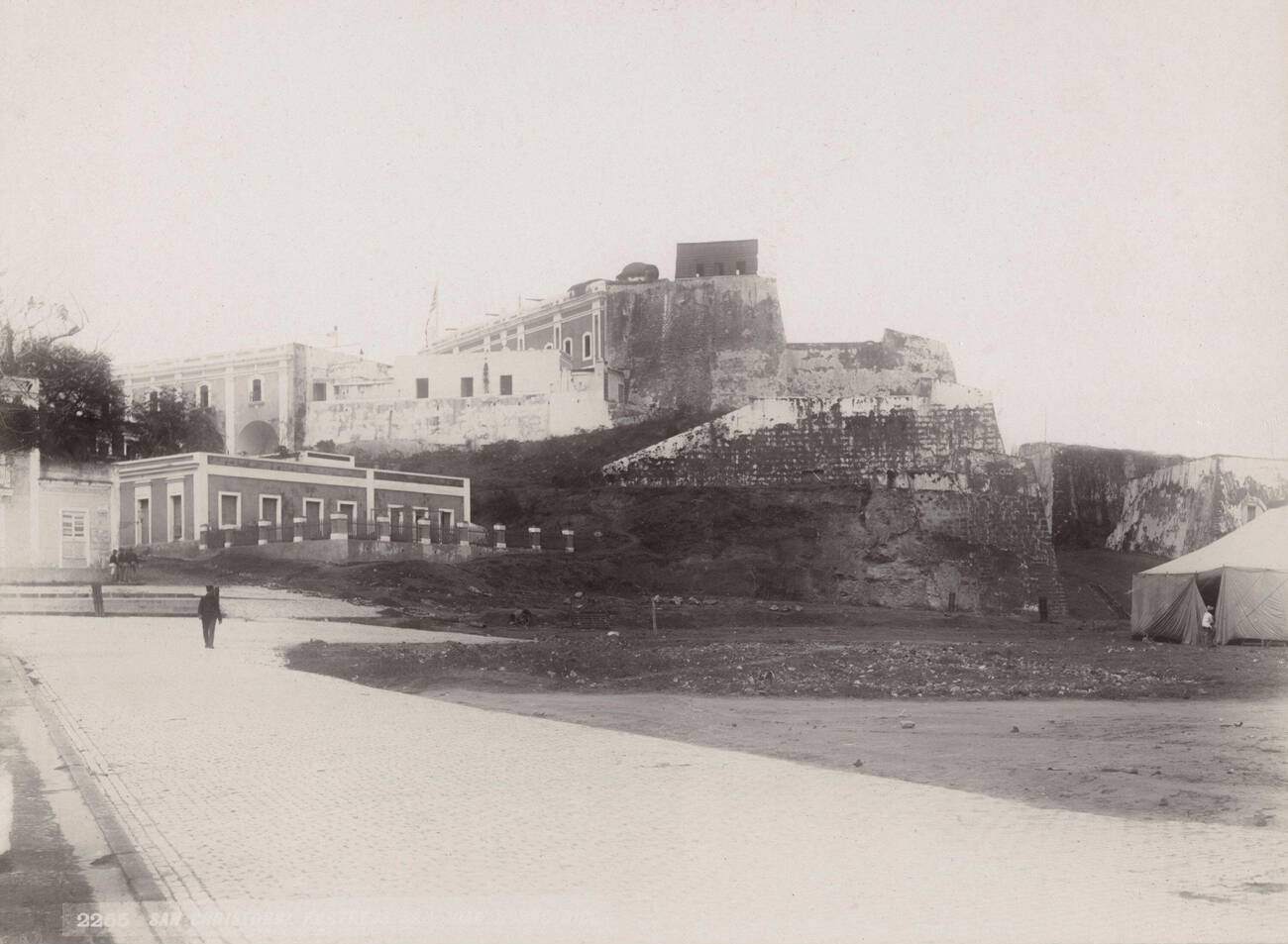 Castillo San Cristobal fortress in San Juan, Puerto Rico, 1900s