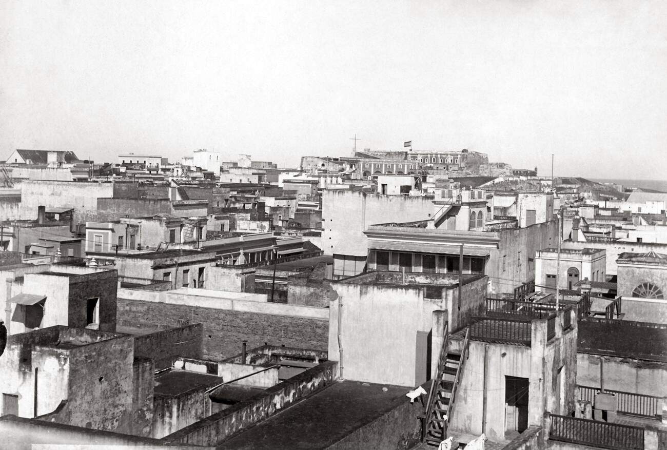 A panorama of San Juan, Puerto Rico, 1900.