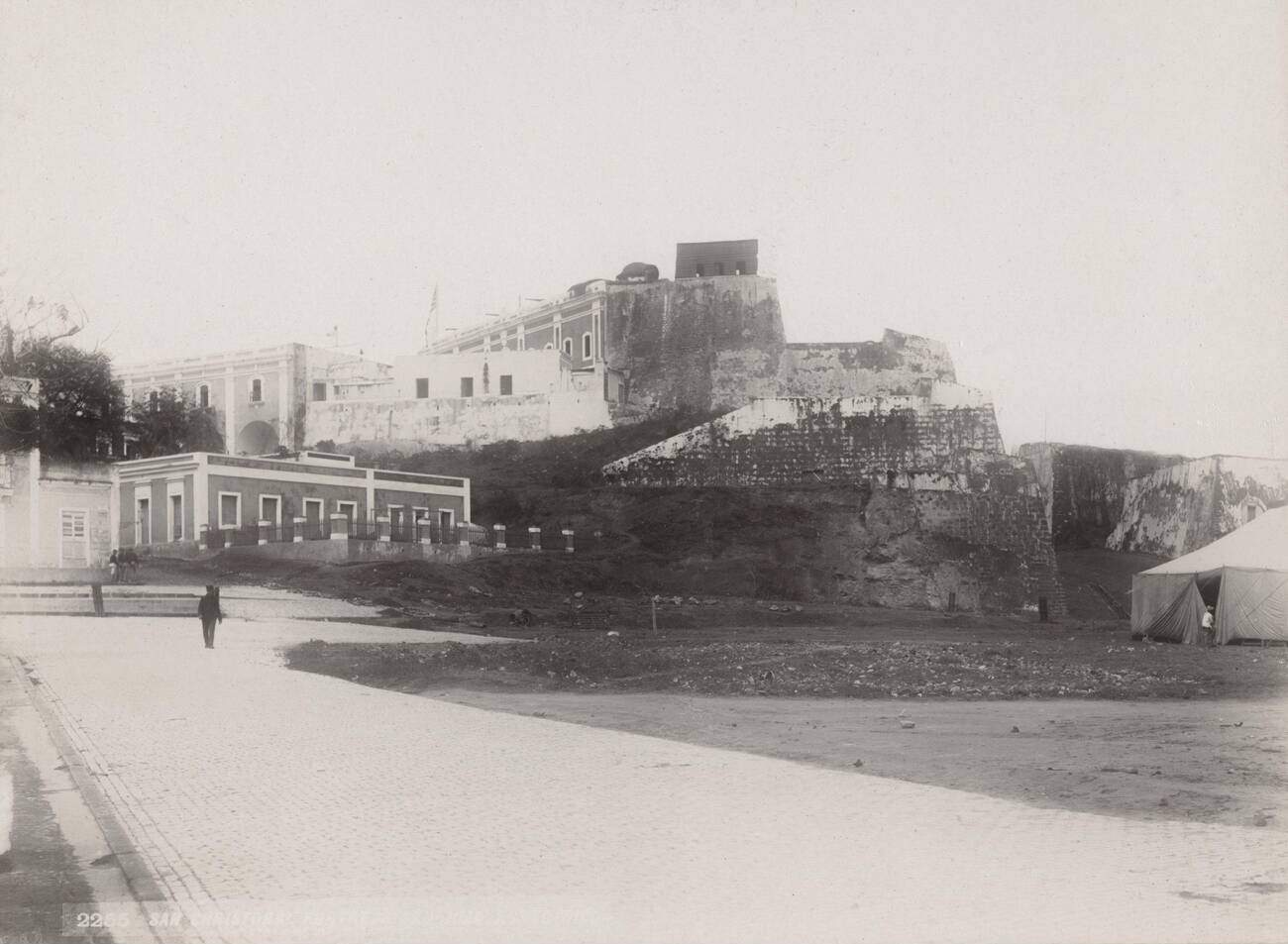 Castillo San Cristóbal fortress in San Juan, Puerto Rico, 1900s