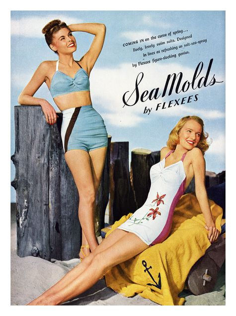 Sun, Sand, and Style: Looking at Swimwear Fashions of the 1940s and 1950s