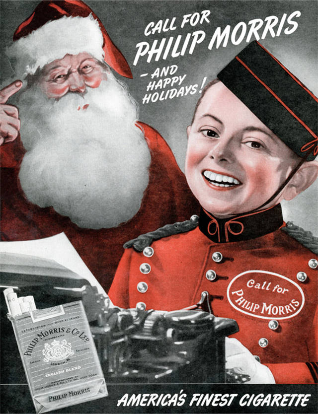 Santa Smokes? Bizarre Vintage Tobacco Ads Featuring Santa Claus