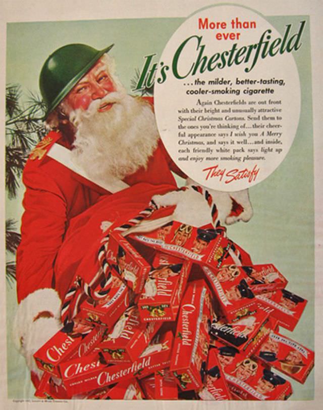 Santa Smokes? Bizarre Vintage Tobacco Ads Featuring Santa Claus