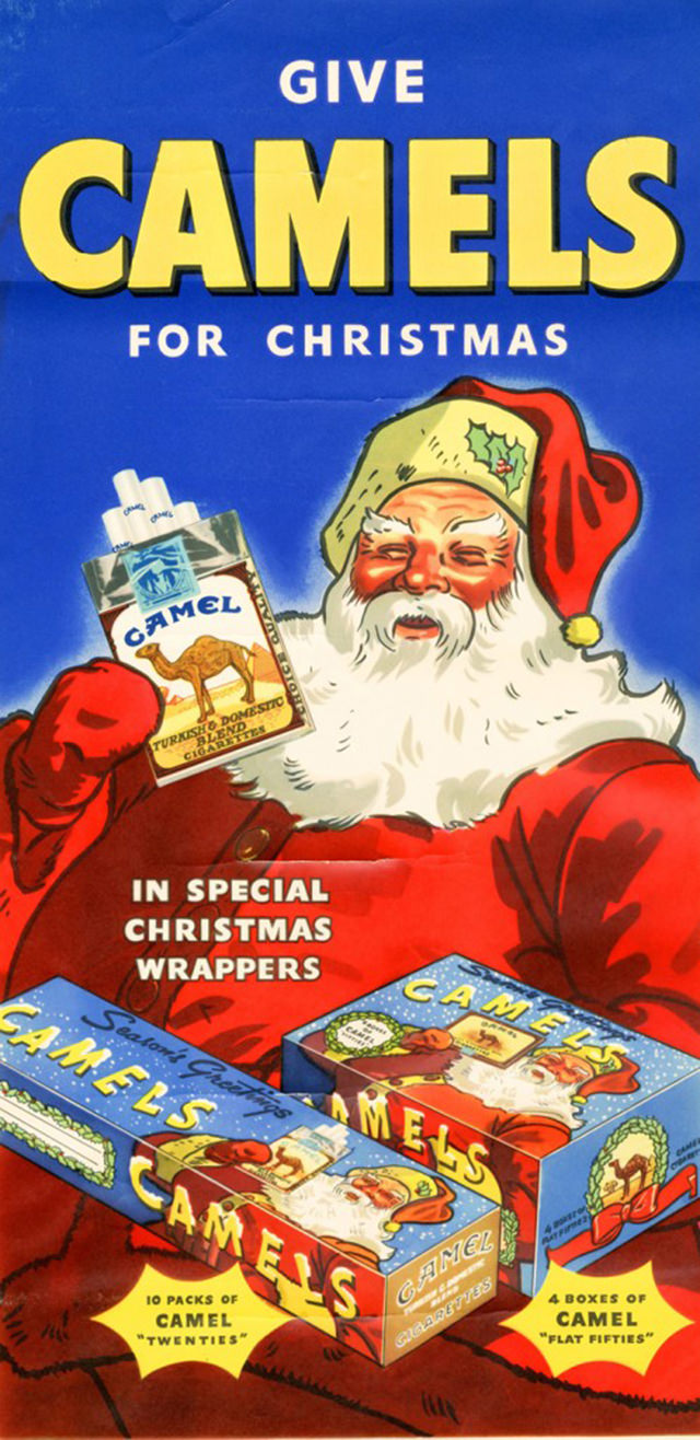 Santa Smokes? Bizarre Vintage Tobacco Ads Featuring Santa Claus