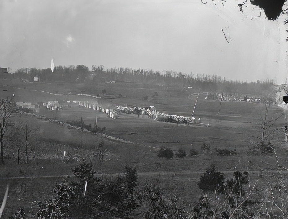 Camp scene and Fort (Perhaps near Washington.)