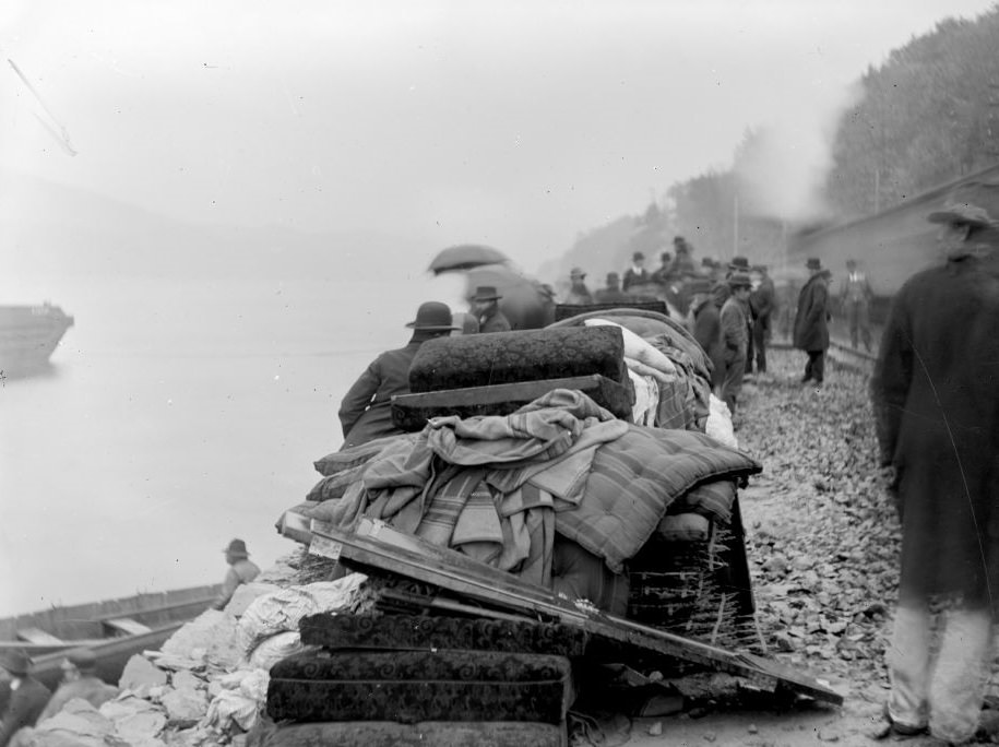 Train wreck in Harrison, New York.