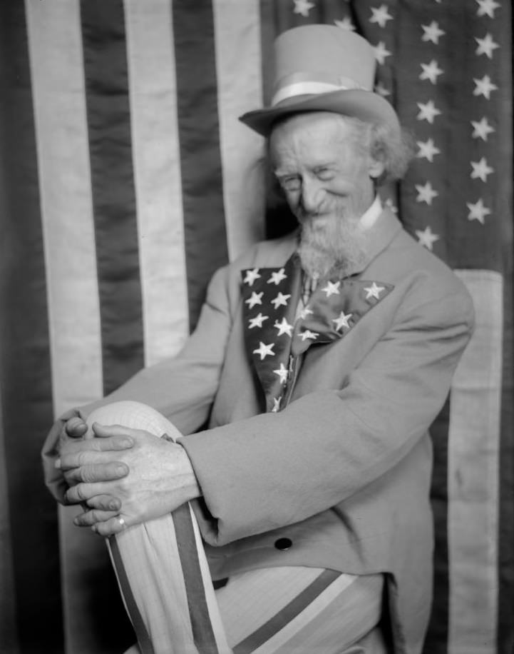 Uncle Sam, artist's model.