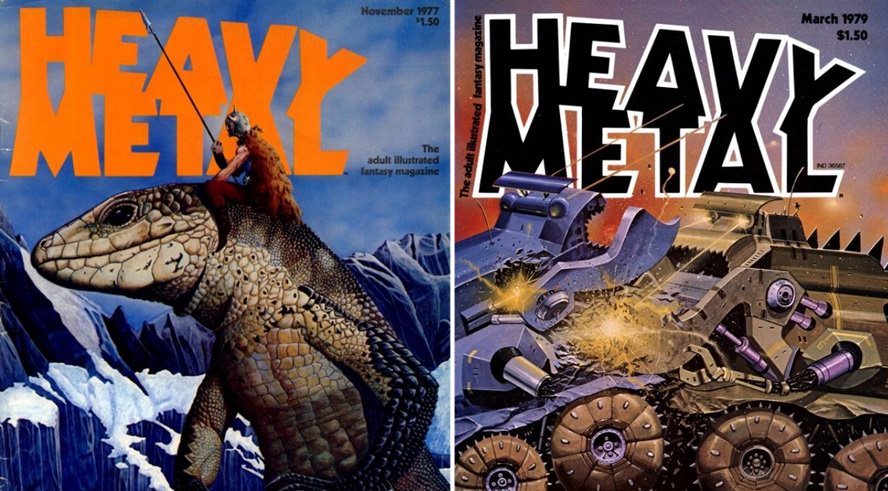 Heavy Metal Magazine Covers