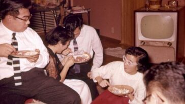 Japanese-American Family's New Year's Eve Mid-1950s