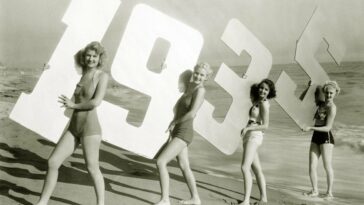 New Year 1930s swimsuits