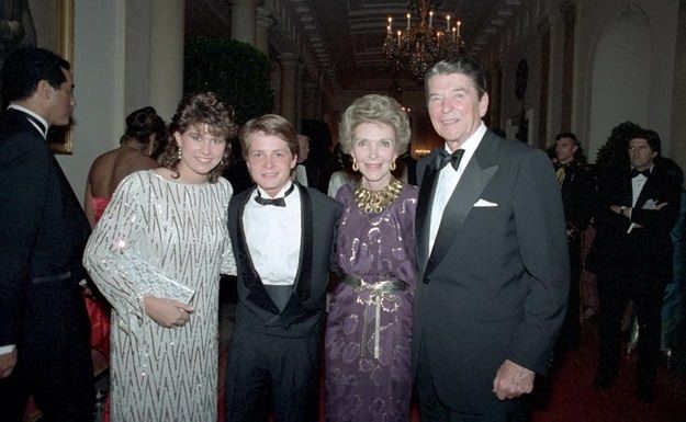 Pop Stars wiht Reagan 1980s