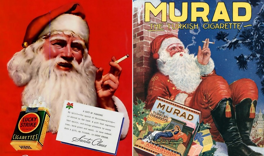 Tobacco Ads Featuring Santa Claus