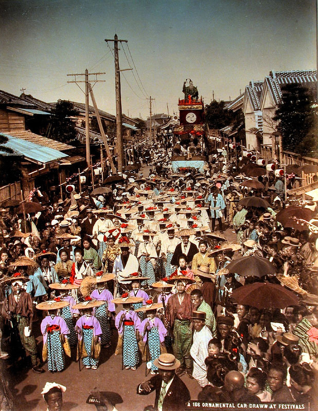 Ornamental caravan at festival