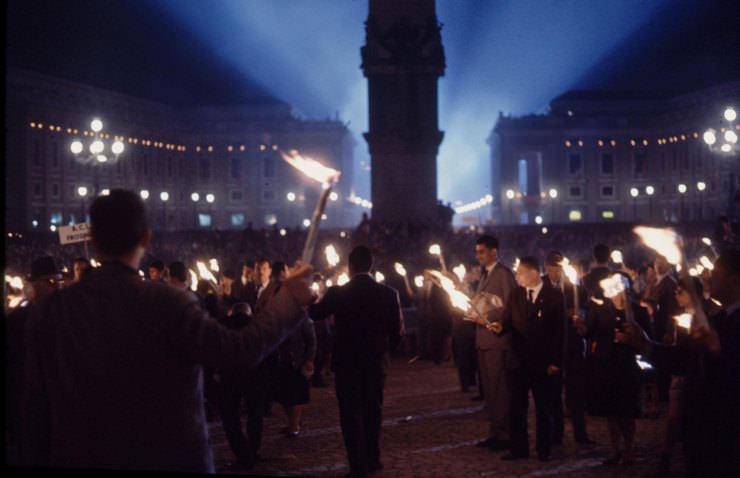 Scene in Rome during the Second Vatican Ecumenical Council, 1962