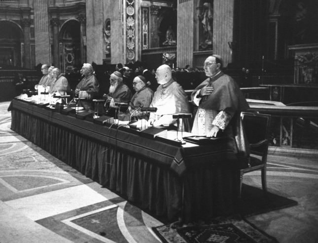 Table of cardinals during the Second Vatican Ecumenical Council, 1962