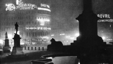 London Night 1930s by Harold Burked