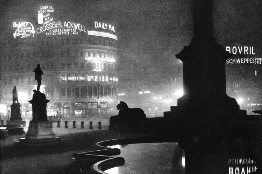 London Night 1930s by Harold Burked